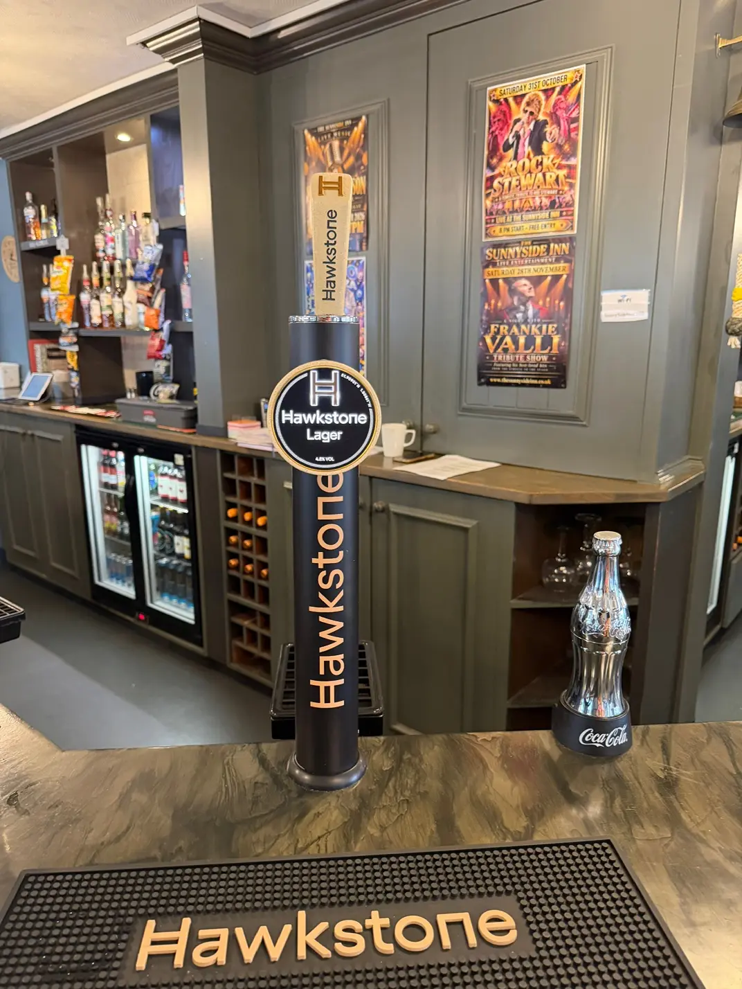 The newly decorated bar at The Sunnyside Inn