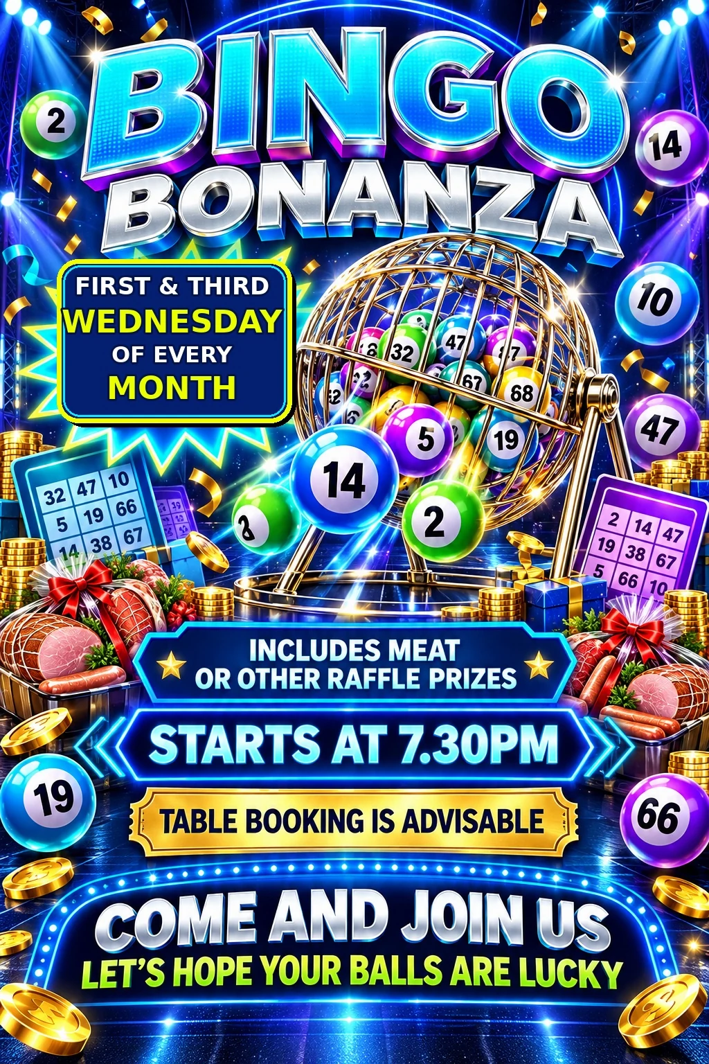 Wednesday Bingo Bonanza poster